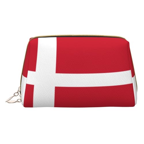 HCVXBSA Reise-Make-up-Tasche, Geschenk für Frauen, PVC-Leder-Kosmetiktasche, Kulturbeutel, tragbare breite offene Tasche, Reise-Kosmetiktasche mit Trennwand, Weiss/opulenter Garten, Einheitsgröße von HCVXBSA