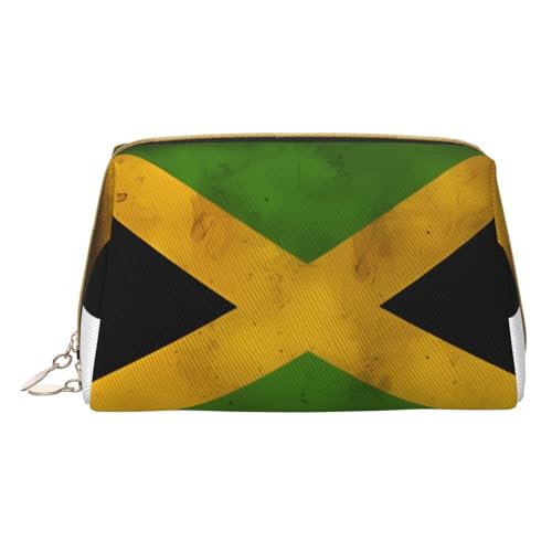 HCVXBSA Reise-Make-up-Tasche, Geschenk für Frauen, PVC-Leder-Kosmetiktasche, Kulturbeutel, tragbare breite offene Tasche, Reise-Kosmetiktasche mit Trennwand, Weiss/opulenter Garten, Einheitsgröße von HCVXBSA