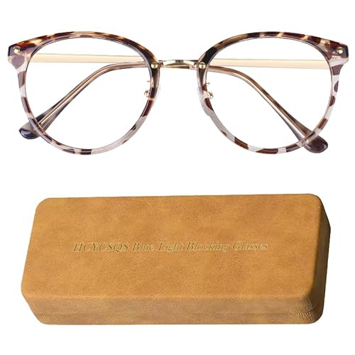 HCYCSQS blaulichtfilter brille Blaulichtbrille ohne Sehstärke Damen Herren Superleichte Anti-Müdigkeit Computerbrille Gaming Schutzbrille Blue Light Blocking Glasses (C5, 1PCS) von HCYCSQS