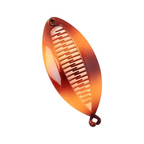 HD Novelty Bananen-Haarspange, klassische Drahtreifenkämme, groß, 14 cm, Doppelkamm, Fischschwanz-Pferdeschwanz-Halter für Damen und Mädchen (Torte) von HD Novelty