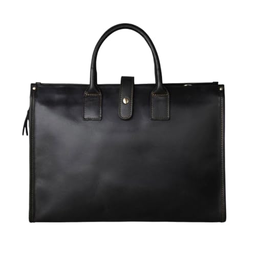 HDAccessory Herren Messenger Schultertaschen Business Handtaschen Aktentaschen Leder Laptop Taschen Tragetaschen 15 Zoll von HDAccessory