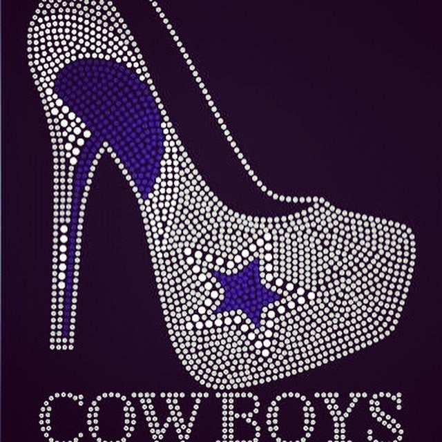 Dallas Cowboys Strass Bling Verziertes T-Shirt Dallas Cowboys Strass Bling Verziertes T-Shirt von HDBLING