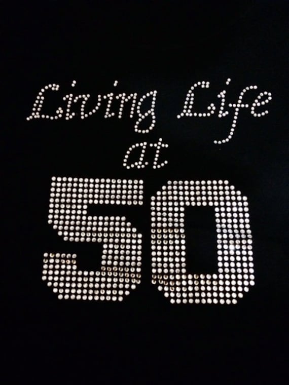 Wohnen Am 50. Geburtstag Verzierte Strass Bling T-Shirts Wohnen Am 50. Geburtstag Verzierte Strass Bling T-Shirts von HDBLING