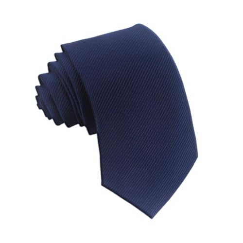 Krawatten Für Herren Farbiges Gewinde Gestreift Hand Schmal Geschäftskleidung Premium Offizielle Hochzeitsfeier 6cm (Dunkelblau) von HDFHDF