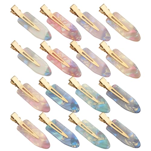 16 Farbige Entenschnabelclips, Flache Haarnadeln Ohne Vertiefung, Dekorative Haarnadel An Den Seiten, Fester Haarschmuck, Geeignet Für Damen Und Mädchen. von HDGSAFD
