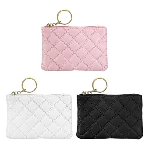 3 Stücke Frauenmünzen Brieftasche, Pu -Er -Münzbrieftasche, Tragbare Münzbrieftasche, Einfache Münzbrieftasche, Kartenbeutel Ladies. von HDGSAFD