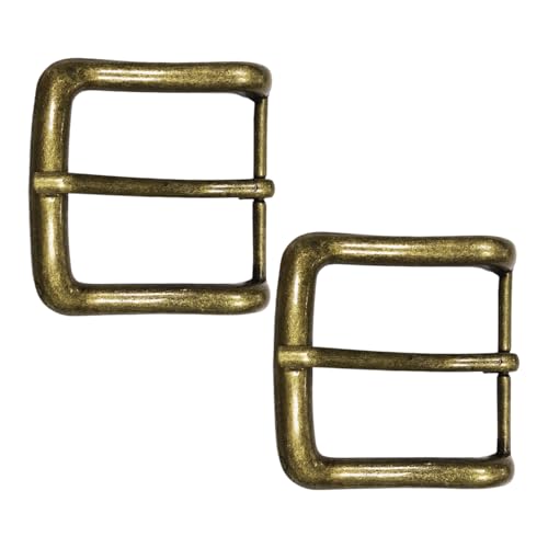 HDGSAFD 2 Stück Gürtelschnallen Aus Metall, Quadratische Gürtelschnallen, Gürtelzubehör, Gürtelschnallen-Ersatz, Gürtelbefestigungsschnallen von HDGSAFD