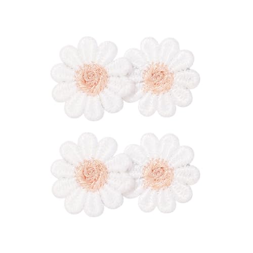 HDKEAN 2 Stück Stoff-Haarspangen, Kinder-Haarschmuck, Blumen-Haarspangen, Kinderhaar-Haarspangen, leicht, für kleine Mädchen, L von HDKEAN