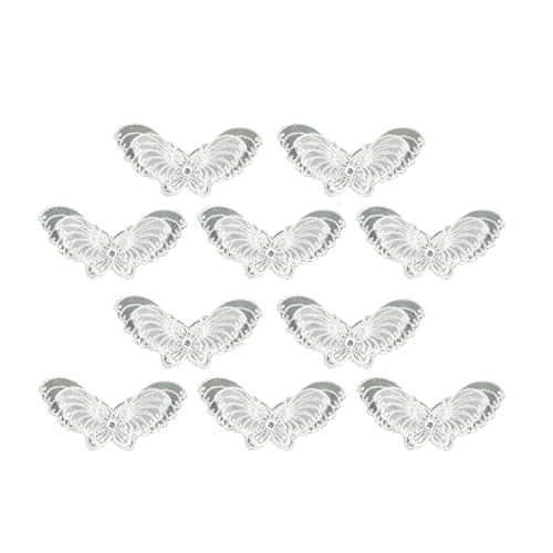 Haarspangen mit Schleife, gepolstert, niedliche Spitze, handgefertigt, Schmetterlings-Haarspangen, Zubehör für Haarspangen, Kunsthandwerk von HDKEAN