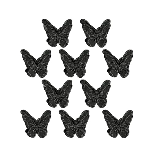 Haarspangen mit Schleife, gepolstert, niedliche Spitze, handgefertigt, Schmetterlings-Haarspangen, Zubehör für Haarspangen, Kunsthandwerk von HDKEAN