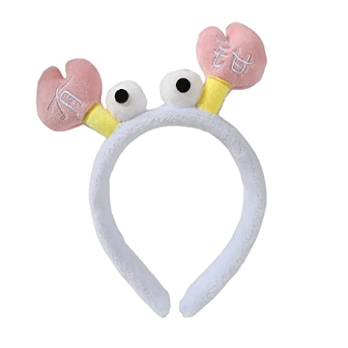 Niedliche Pinzetten-Form, Haarreifen für Damen, Make-up-Stirnband für Kinder, Festival, Party, Aufführung, Haar-Accessoires, Plüsch-Haarbänder, um Atmosphäre zu schaffen, Kleinkind-Haarbänder, buntes von HDKEAN