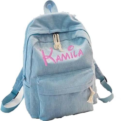 Personalisierter Rucksack Mit Namen - Schulrucksack Für Mädchen Und Jungen Teenager, Damen & Herren - Für Schule & Freizeit (Blue) von HDLOVE