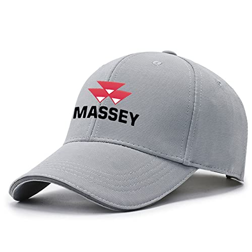 HDOEHLXF Herren Baseballkappen Laufmütze Mit Massey Ferguson Print Verstellbar Sommermütze Sonnenhut Freizeitmütze Trucker Cap Unisex Cap Mit Entenschnabel – Geschenk-Light Gray||one_Size von HDOEHLXF