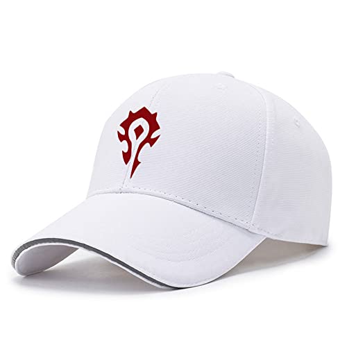 HDOEHLXF Herren Baseballkappen Laufmütze Mit for The Horde Print Verstellbar Sommermütze Sonnenhut Freizeitmütze Trucker Cap Unisex Cap Mit Entenschnabel – Geschenk-White||one_Size von HDOEHLXF