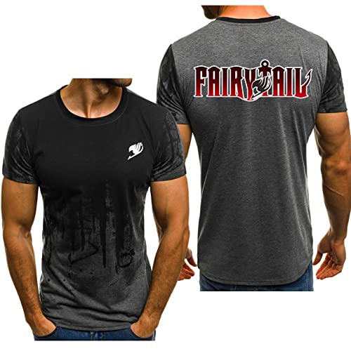 Herren T-Shirts Mit Rundhalsausschnitt Und Kurzen Ärmeln for Fairy Tail Print Leichtes Weiches T-Shirt Mit Rundhalsausschnitt Schnelltrocknend Workout-Gray||5X_l Herren T-Shirts Mit Rundhalsausschnitt Und Kurzen Ärmeln for Fairy Tail Print Leichtes Weiches T-Shirt Mit Rundhalsausschnitt Schnelltrocknend Workout-Gray||5X_l von HDOEHLXF