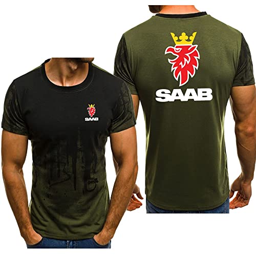 Herren T-Shirts Mit Rundhalsausschnitt Und Kurzen Ärmeln for SAAB Print Leichtes Weiches T-Shirt Mit Rundhalsausschnitt Schnelltrocknend Workout T-Shirt-Green||3X_l Herren T-Shirts Mit Rundhalsausschnitt Und Kurzen Ärmeln for SAAB Print Leichtes Weiches T-Shirt Mit Rundhalsausschnitt Schnelltrocknend Workout T-Shirt-Green||3X_l von HDOEHLXF