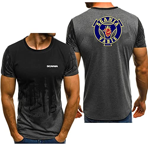 Herren T-Shirts Mit Rundhalsausschnitt Und Kurzen Ärmeln for Scania Print Leichtes Weiches T-Shirt Mit Rundhalsausschnitt Schnelltrocknend Fürs Training-Gray||3X_l Herren T-Shirts Mit Rundhalsausschnitt Und Kurzen Ärmeln for Scania Print Leichtes Weiches T-Shirt Mit Rundhalsausschnitt Schnelltrocknend Fürs Training-Gray||3X_l von HDOEHLXF