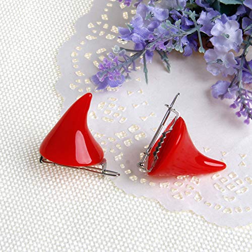 1 Paar Neuer Stereo Devil Hornohr Clip Halloween Cosplay Hair Clip Haarnadel von HDOYTXXM