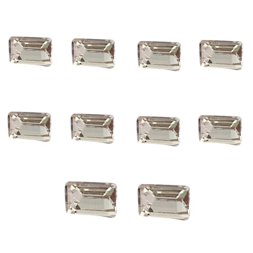 10pcs Kristallnägelkunst Schmuckanhänger Kristall 3D Diamant Spitze Untere Strasssteine ​​Diy Nagel Dekore von HDOYTXXM