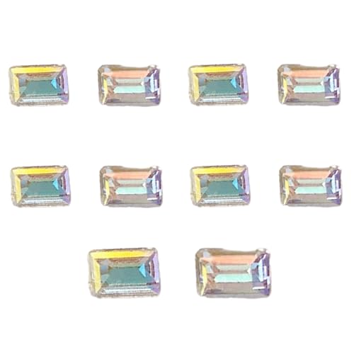 10pcs Kristallnägelkunst Schmuckanhänger Kristall 3D Diamant Spitze Untere Strasssteine ​​Diy Nagel Dekore von HDOYTXXM