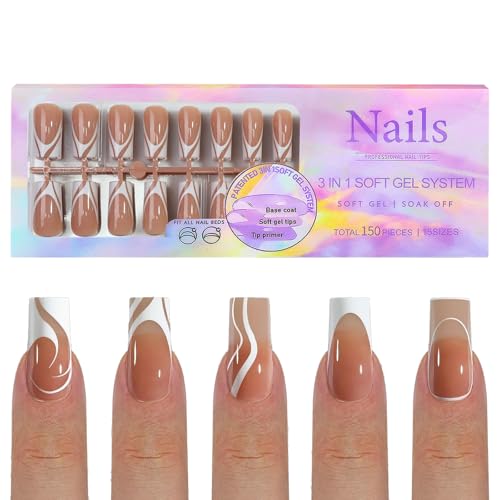 150pcs On Nails Art Abnehmbare Nahtlose Designs Abnehmbare Nahtlose Maniküre Tipps Für Frauen von HDOYTXXM