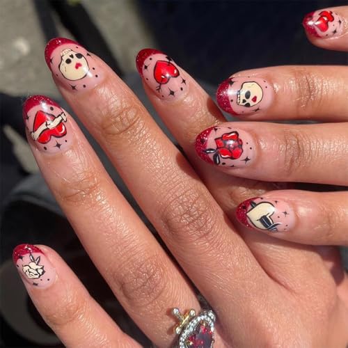 24 Stück Valentinstag Nagelnägel Zum Aufkleben Französische Spitze Künstliche Nägel Herz Zum Aufdrücken Von Nägeln Maniküre Zubehör Für Frauen 24 Stück Valentinstag Nagelnägel Zum Aufkleben Französische Spitze Künstliche Nägel Herz Zum Aufdrücken Von Nägeln Maniküre Zubehör Für Frauen von HDOYTXXM