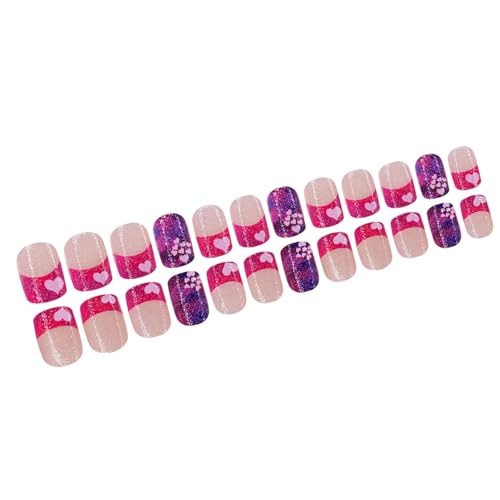 24 Stück Valentinstag Nagelnägel Zum Aufkleben Französische Spitze Künstliche Nägel Schönes Herz Zum Aufdrücken Der Nägel Maniküre Zubehör Für Frauen 24 Stück Valentinstag Nagelnägel Zum Aufkleben Französische Spitze Künstliche Nägel Schönes Herz Zum Aufdrücken Der Nägel Maniküre Zubehör Für Frauen von HDOYTXXM