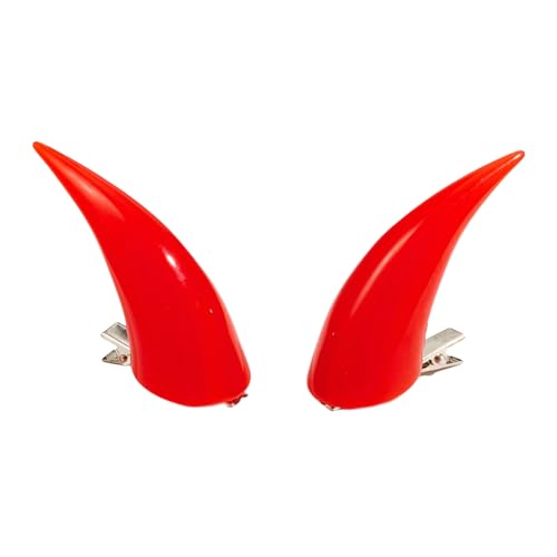 2pcs Devil Horn Hair Clip Set Für Erwachsene Kinder Neuheit Dark Series Horn Side Clip Party Auftritte Kostüm Haarnadel von HDOYTXXM
