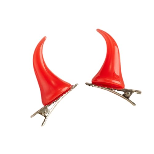 2pcs Schöne Haarclip Für Mädchen Kleine Bullenhorn Form Haare Barrettes Entenbills Zöpfe Haare Barrettes Für Teenager Mädchen von HDOYTXXM