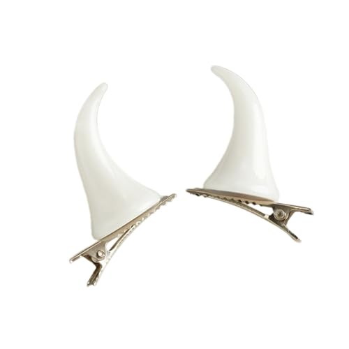2pcs Schöne Haarclip Für Mädchen Kleine Bullenhorn Form Haare Barrettes Entenbills Zöpfe Haare Barrettes Für Teenager Mädchen von HDOYTXXM