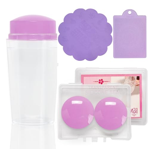 4-teiliges Nagelstempel Set Mit Schaber Silikon Nagelkunst Stempel Set Französische Spitze Nagelstempel Gelee Stempel Maniküre Werkzeug 4-teiliges Nagelstempel Set Mit Schaber Silikon Nagelkunst Stempel Set Französische Spitze Nagelstempel Gelee Stempel Maniküre Werkzeug von HDOYTXXM