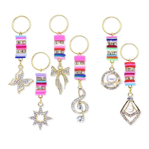 6 Stücke Dreadlock Schmuck Kristall Loc Schmuck Haar Draht Gewickelt Geflecht Zubehör Für Frauen Haar Flechten Dekoration von HDOYTXXM