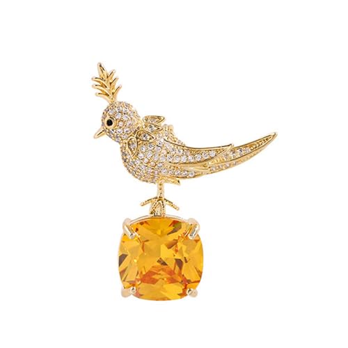 Beständige Goldene/silberne Vogelbrosche Traditionelle Reversnadel Für Frauen Modepräferenzen Bequemer Verschleiß Formeller Anlass Abzeichenstift von HDOYTXXM