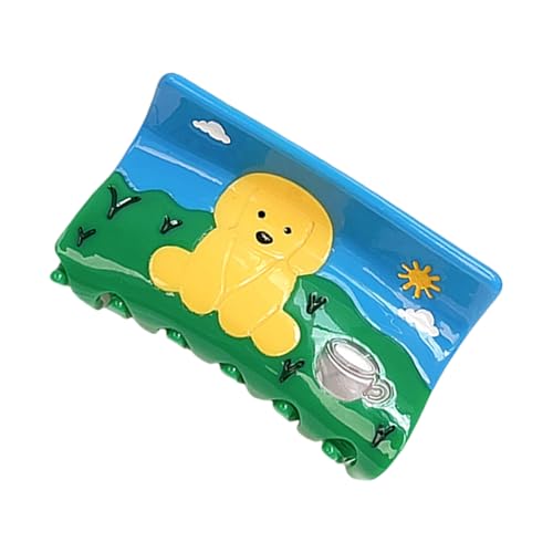 Cartoon Hundehaarklauenclip Für Frauen Mädchen Pferdeschwanzhalter Accessoires Bunt Animal Designs Haare Clip Geschenk von HDOYTXXM
