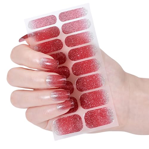 Cats Eye Gels Nägel Aufkleber Gele Nägel Wickeln Glitzernde Nägel Politur Wraps Gel Nägel Streifen Nägel Kunstdekoration Für Frauen Katzen Eye Gel Nagelstreifen Gele Sticker Glitzer Gele Nagel Wraps von HDOYTXXM