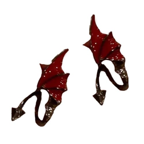 Dunkle Fantasy Flügelohrringe Für Cosplay Und Halloween Veranstaltung Elegant Anime Inspiriert Schmuck Mode Ohrzubehör Accessoires Leichte Komfortable Ohrringe von HDOYTXXM