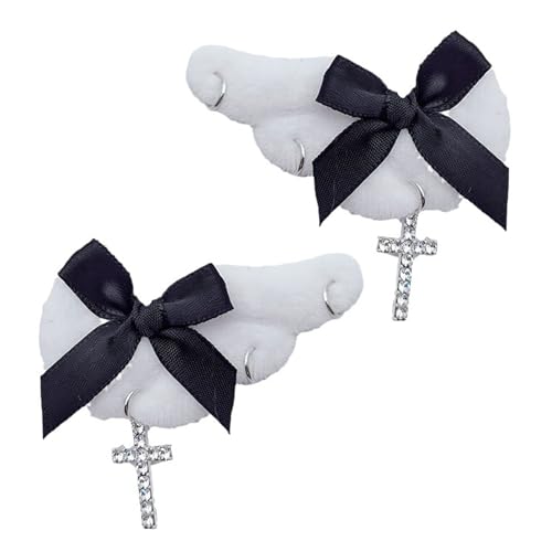 Engelsflügel Haare Clips Plüsch Haarnadel Studenten Haarzubehör Cosplay Barrettes Cartoon Haarklammern Plüsch Haarnadel von HDOYTXXM