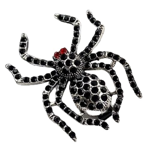 Flat Clip Haarnadel Strasssteine ​​besetzt Halloween Kopfbedeckungen Clip Elegante Strasssteine ​​Spiders Haarclip Foto Requisiten von HDOYTXXM