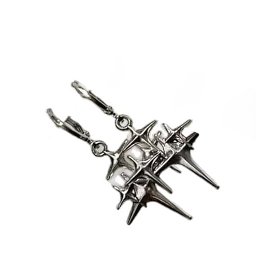 Flüssiggestaltung Herz/Stern Drop Ohrringe Mit Kupferbasis Ohrzubehör Schmuck Für Alternative Liebhaber Trendy Liquid Effect von HDOYTXXM