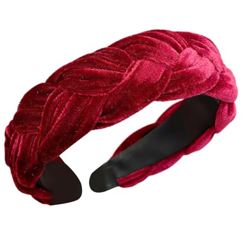 Geflechtes Plüsch Stirnbänder Elastisches Haar Band Kostüm Kopfstück Weiches Haarband Für Frauen Retro Styles Mode Haarzubehör von HDOYTXXM