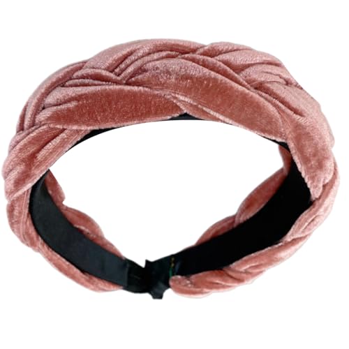 Geflechtes Plüsch Stirnbänder Elastisches Haar Band Kostüm Kopfstück Weiches Haarband Für Frauen Retro Styles Mode Haarzubehör von HDOYTXXM