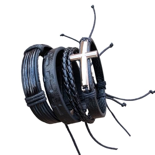 HDOYTXXM 4pie Multifirtionales Lederarmband Mode Armband Einstellbar Für Partys Und Freizeitausflüge Für Männer Geeignet von HDOYTXXM