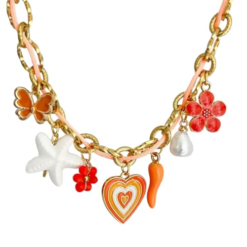 HDOYTXXM Edelstahl Halskette Verstellbare Seilkette Sea Thema Charme Unisex Mode Schmuck Zum Geben Von Edelstahl Halskette von HDOYTXXM