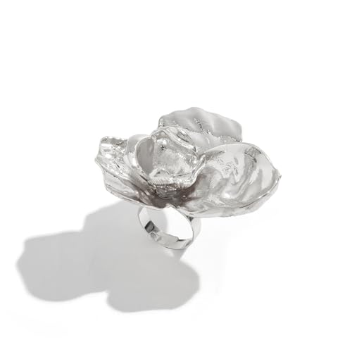 HDOYTXXM Elegante Ringe Verstellbare Blumenhochzeitsform Aus Dem Offenen Finger Für Frau Mann Trendige Ringe von HDOYTXXM