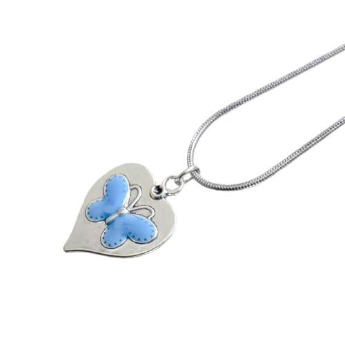 HDOYTXXM Elegante Schmetterlingslegierung Anhänger Halskette Süßes Stilvolles Schmuck Accessoire Für Frauen Trendige Geschenke Ideen Casual Wear Alloy Butterfly Halskette von HDOYTXXM