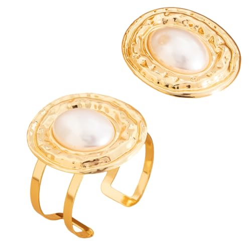 HDOYTXXM Elegantes Ovales Armband Und Ringe Set Übertrieben Schmuck Mode Frauen Accessoires Für Tägliche Kleidung Oder Abendfeiern HDOYTXXM Elegantes Ovales Armband Und Ringe Set Übertrieben Schmuck Mode Frauen Accessoires Für Tägliche Kleidung Oder Abendfeiern von HDOYTXXM