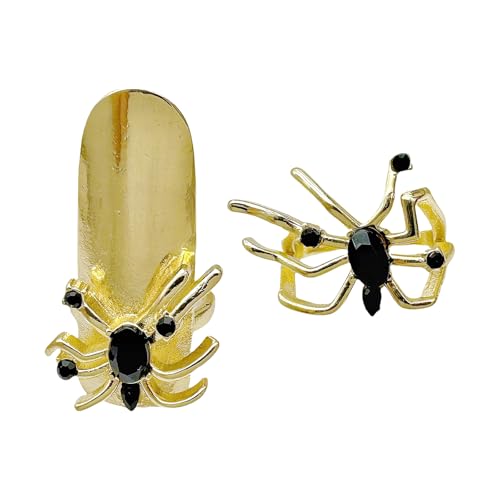 HDOYTXXM Eröffnungsringe Spinnen Handschmuck Gothic Kupfertextur Einstellbar Für Mode Enthusiasten Dunkle Spinnenringe Set von HDOYTXXM