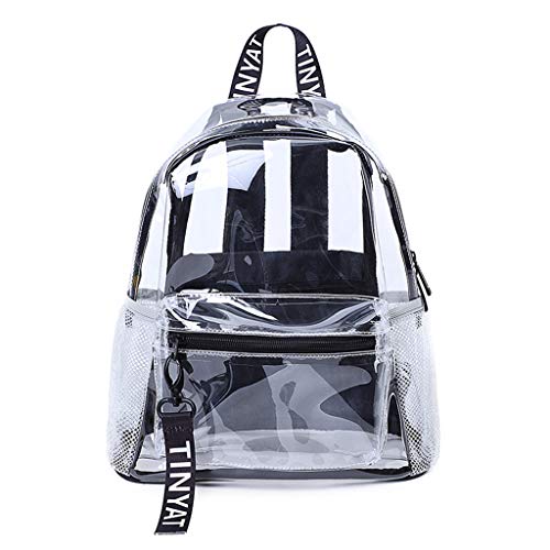 HDOYTXXM Frauen Mädchen Transparent PVC Rucksack Modes Travel Daypack College Travel School Rucksack Canvas Cordoroy College Herren Rucksäcke Gelb Cord Cord GleGle Tote Bag Courdoroy Tote Frauen von HDOYTXXM