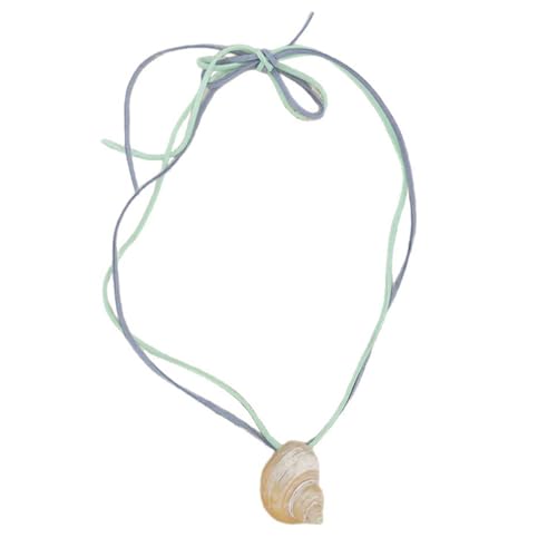 HDOYTXXM Handgefertigte Conch Shell Halskette Natürlicher Schmuck Frauen & Männer Strand Accessoire Natural Muscheln Halskette von HDOYTXXM