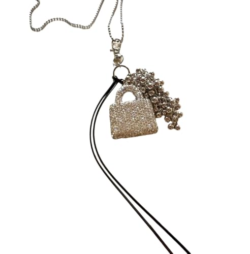 HDOYTXXM Handtasche Charme Halskette Vielseitiges Schmuckgeschenk Für Ihre Stilvolle Leichte Neckkettenhandgefertigte Accessoire Stilvolle Halskette Für Outfits von HDOYTXXM